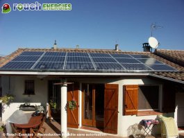 2970 Wc de photovoltaïque installés à la Tour du Crieu, Ariège