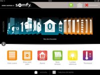 Capture d'écran de l'application Somfy