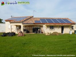 9 kWc de photovoltaïque installés près de Gaillac, Tarn