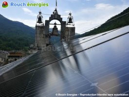 30 kWc de photovoltaïque sur l'église de Saurat