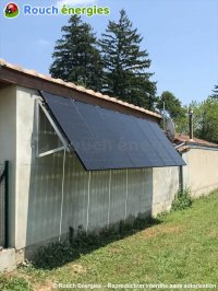 Panneaux photovoltaïques sur façade