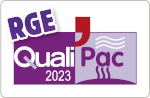 logo QualiPAC 2023 RGE Reconnu Garant de l'Environnement