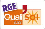 logo Qualisol 2023 RGE Reconnu Garant de l'Environnement