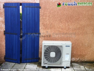Pompe à chaleur air-eau Yutaki S installée à Pamiers (Ariège)