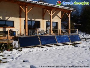 Panneaux solaires pour le chauffage près de Foix en Ariège