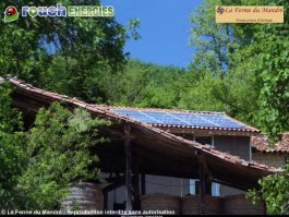 Installation photovoltaïque réalisée près de Foix, en Ariège