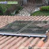 Chauffe-eau solaire installé près de Pamiers, Ariège
