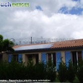 Installation photovoltaïque réalisée à Brassac près de Foix, Ariège