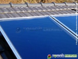 Chauffe-eau solaire installé entre Tarascon et Ax