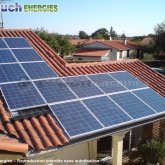 Installation photovoltaïque réalisée à Saint-Jean-du-Falga, près de Pamiers