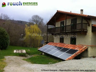 Photovoltaïque installé près de Foix, à Serres-sur-Arget