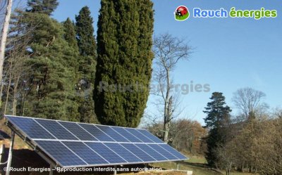 Photovoltaïque au sol, pour l'autoconsommation, installé près de Saint-Girons