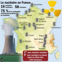 Carte de France du nucléaire