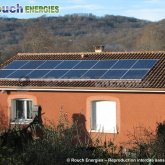 Installation photovoltaïque réalisée à St Jean du Falga, Ariège