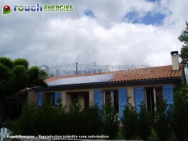 Installation photovoltaïque réalisée à Brassac près de Foix, Ariège