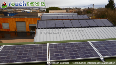 Photovoltaïque bi-verre installé à Pamiers, en Ariège