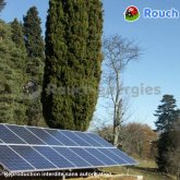 3 kWc de photovoltaïque sur châssis au sol, près de Saint-Girons, Ariège