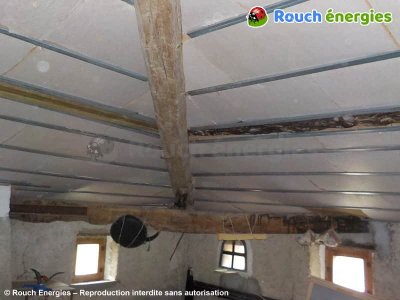 Isolation de toiture sous rampant, à Malléon en Ariège