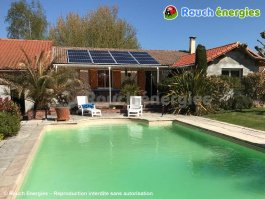 4,5 kWc de photovoltaïque biverre près de Montauban