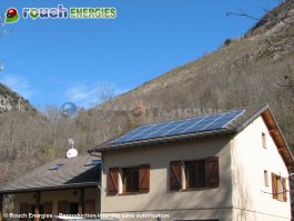 Installation photovoltaïque réalisée à Luzenac, en Ariège
