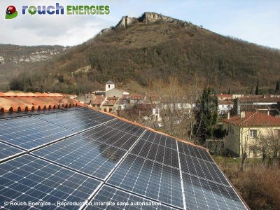 Photovoltaïque installé près de Foix, à Montgailhard
