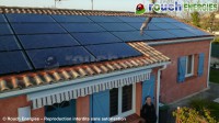 Photovoltaïque biverre installé près de Pamiers (09)