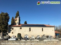 Photovoltaïque sur l'église de Crampagna, Ariège